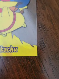 DMG! Pokemon Topps 2000 TV Animation Series 2 Clear Card #PC 1 25 Pikachu - Image 5