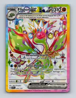 Flygon ex ex 222 2024 Pokemon Surging Sparks Full Art Ultra Rare Card NM+ - Image 1
