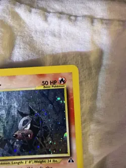 Pokemon TCG Houndour Holo Rare 5/75 Neo Discovery English Unlimited Card LP - Image 4