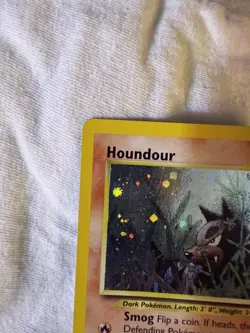 Pokemon TCG Houndour Holo Rare 5/75 Neo Discovery English Unlimited Card LP - Image 5