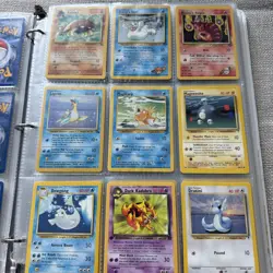 Pokemon card lot & binder 34 Full Pages Garage Sale Find - Image 2
