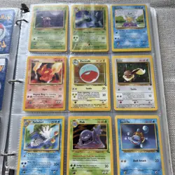 Pokemon card lot & binder 34 Full Pages Garage Sale Find - Image 3