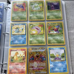 Pokemon card lot & binder 34 Full Pages Garage Sale Find - Image 4