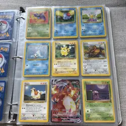 Pokemon card lot & binder 34 Full Pages Garage Sale Find - Image 5