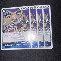 4X Prisoner of Impel Down OP16-042 R Playset - One Piece Card Game - Image 1
