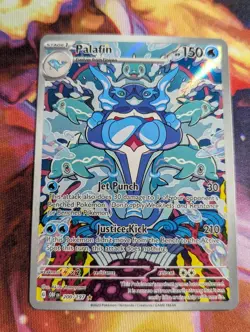 Palafin 200/197 Illustration Rare Pokemon Obsidian Flames Card - NM - Image 1