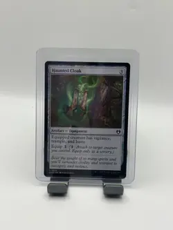 MTG Haunted Cloak $3 ORDER MIN 389 NM CMM: Commander Masters Regular - Image 1