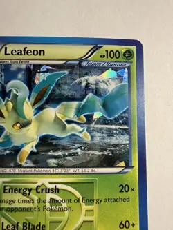 LP Leafeon 11/116 Black White Plasma Freeze Cracked Ice Holo Rare Pokemon card - Image 3