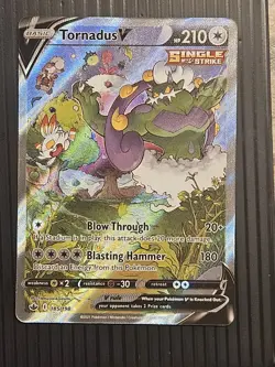 2021 Pokemon Sword & Shield Silver Lance Tornadus V Super Rare #079/070 - Image 1