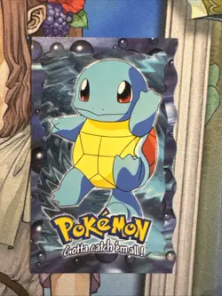 Squirtle Pokemon TOPPS The Movie Animation Non Holo DIE CUT 7 of 12 - Image 1