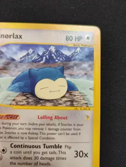 VERY NM Pokemon TCG Snorlax Skyridge 100/144 2003 - Image 4
