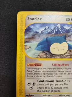 VERY NM Pokemon TCG Snorlax Skyridge 100/144 2003 - Image 5