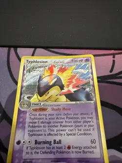 Pokemon Typhlosion TCG Holo Card Delta Species 12/101 EX Dragon Frontiers - Image 2