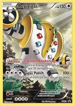 Pokemon TCG Regigigas - #XY82 XY Promo Holo Rare Full Art - NM - Image 1