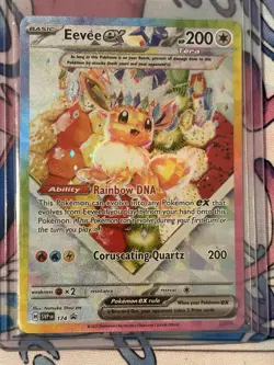 Eevee ex 174 - Holo Black Star Promo Scarlet & Violet Promo Pokemon Card - NM/M - Image 1