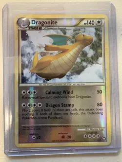 2010 Pokemon Dragonite 18/102 Triumphant Reverse Holo Rare English Pokemon Card - Image 1