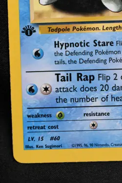Misty's Poliwag 1st Edition 87/132 LP Gym Heroes Regular Common Pokemon TCG - Image 5