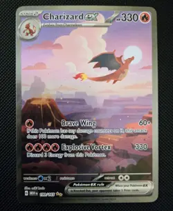 Pokemon Charizard EX SIR 199/165 Scarlet & Violet 151 LP - Image 1