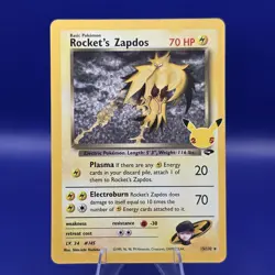 Rocket's Zapdos 15/132 Holo Celebrations Classic Collection Pokemon NM - Image 1