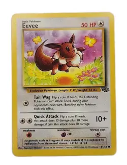 Eevee 51/64 Jungle Pokemon TCG - Image 1