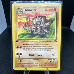 🎴Graveler Fossil - NM -1st edition - 1999 Pokemon WOTC - 37/62 - Image 1