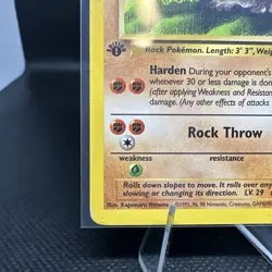 🎴Graveler Fossil - NM -1st edition - 1999 Pokemon WOTC - 37/62 - Image 2
