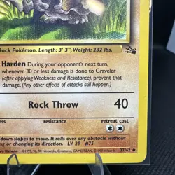 🎴Graveler Fossil - NM -1st edition - 1999 Pokemon WOTC - 37/62 - Image 5