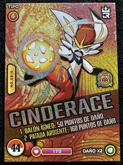 CINDERACE - POKEMON MASTER JOURNEY 3R ELEMENTOS CCG HOLO - Image 1