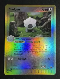Pokemon Shelgon 41/97 EX Dragon Reverse Holo Uncommon E-reader Card LP - Image 1
