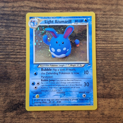 Pokemon TCG Light Azumarill 13/105 Neo Destiny Holo Rare 80HP English 2000 - Image 1