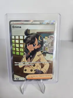 Pokemon TCG Emma Trainer Supporter Full Art 107/086 - Image 1