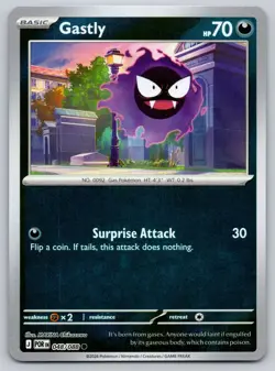 Gastly 048/088 Reverse Holo Common Perfect Order Pokemon Near Mint - Image 1