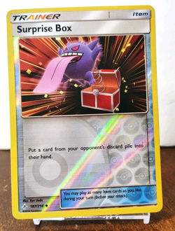 POKEMON SURPRISE BOX 187/214 REVERSE HOLO UNBROKEN BONDS GENGAR LP - Image 1