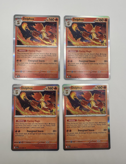 Delphox 013/086 Chaos Rising Holo Rare Set of 4 Pokemon TCG NM Gemi - Image 1