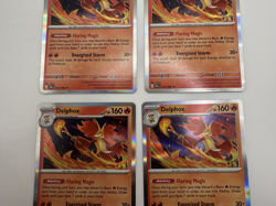 Delphox 013/086 Chaos Rising Holo Rare Set of 4 Pokemon TCG NM Gemi - Image 3