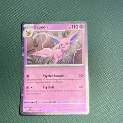 Pokemon Prismatic Evolutions | ESPEON | 033/131 | Cosmos Holo Costco SWIRL - Image 1