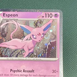 Pokemon Prismatic Evolutions | ESPEON | 033/131 | Cosmos Holo Costco SWIRL - Image 2