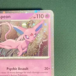 Pokemon Prismatic Evolutions | ESPEON | 033/131 | Cosmos Holo Costco SWIRL - Image 3