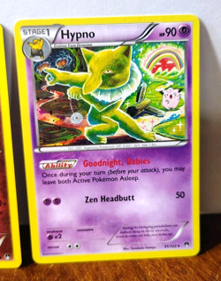 POKEMON HYPNO 51/122 & CLEFAIRY 81/122 REGULAR FINISH BREAKPOINT TOMOKAZU KOMIYA - Image 3
