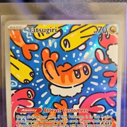 Pokemon TCG Tatsugiri Holo Illustration Rare 186/167 Twilight Masquerade 70 HP - Image 1