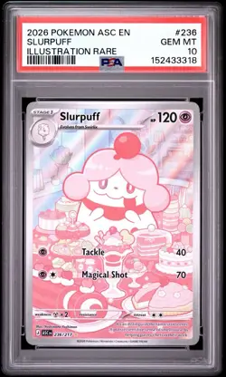 Pokemon Ascended Heroes Slurpuff 236/217 Illustration Rare PSA 10 - Image 1
