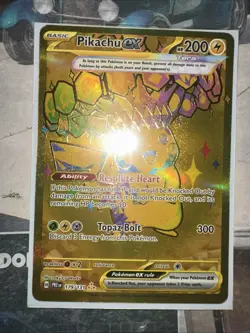 Pokemon TCG Pikachu EX Hyper Rare Card 179/131 Prismatic Evolutions NM/Mint - Image 1