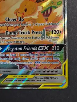 Eevee & Snorlax GX Tag Team Holo Full Art Promo Card Sun & Moon SM169 - Image 4