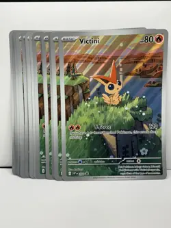 (27) Victini SVP208 Jumbo Pokemon Card Black Star Promo - Image 4