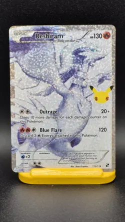 Pokemon TCG Reshiram Celebrations Classic Collection Card 113/114 NM/M Condition - Image 1