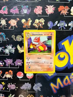LOT OF 4 Vintage Pokemon Card - Charmeleon 024/102 Base Set - Shadowless - LP/MP - Image 2