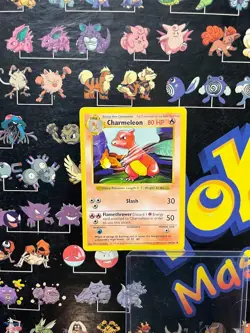 LOT OF 4 Vintage Pokemon Card - Charmeleon 024/102 Base Set - Shadowless - LP/MP - Image 4