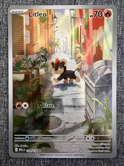 Litleo 139/132 Illustration Rare Pokemon Card Mega Evolutions - English TCG - Image 1