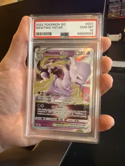 Pokemon TCG Mewtwo VSTAR Holo Ultra Rare Card PSA 10 Gem Mint 031/078 - Image 1