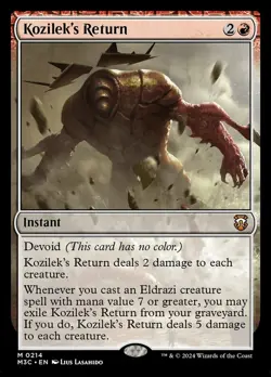 x1 Kozilek's Return M MTG Commander: Modern Horizons 3 M/NM, English - Image 1